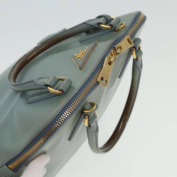 PRADA Hand Bag Safiano leather 2way Blue Auth 80864 - Picture 6 of 16